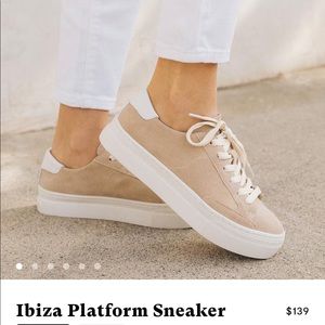 Soludos Ibiza Platform Sneaker in Sand